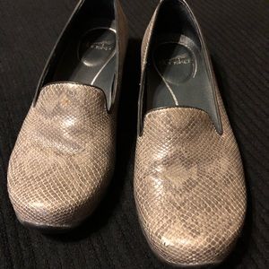 Dansko snakeskin flats